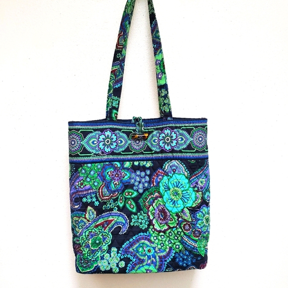 Vera Bradley Handbags - Vera Bradley Retired Blue Rhapsody Tote Bag Toggle